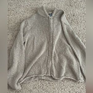 knitted zip up hoodie size XL